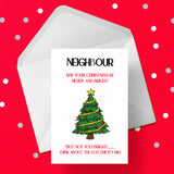 Christmas Card for Neighbour - Funny Cost of Living / Electricity Bill