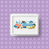 New Zealand Edible Icing Cake Topper or Ribbon