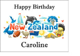 New Zealand Edible Icing Cake Topper or Ribbon