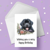 Newfoundland Dog Birthday Card 02