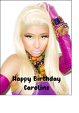 Nicki Minaj 02 Edible Icing Cake Topper or Ribbon