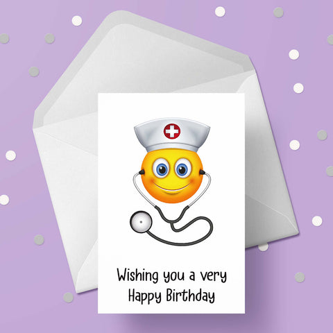 Nurse Birthday Card 04