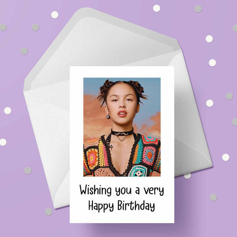 Olivia Rodrigo 02 Birthday Card