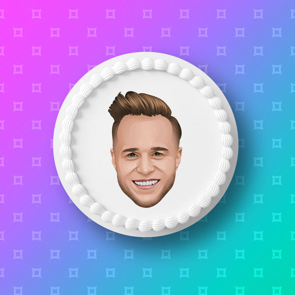 Olly Murs Edible Icing Cake Topper or Ribbon