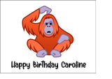 Orangutan 04 Edible Icing Cake Topper