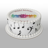 Orchestra Edible Icing Cake Topper or Ribbon