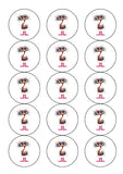 Funny Cute Ostrich 01 Edible Icing Cake Topper or Ribbon