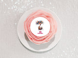 Funny Cute Ostrich 01 Edible Icing Cake Topper or Ribbon