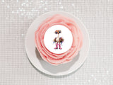 Funny Cute Ostrich 02 Edible Icing Cake Topper or Ribbon