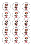Funny Cute Ostrich 04 Edible Icing Cake Topper or Ribbon