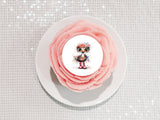Funny Cute Ostrich 04 Edible Icing Cake Topper or Ribbon