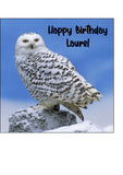 Owl 02 Edible Icing Cake Topper or Ribbon