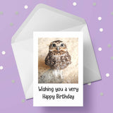 Owl 02 Birthday Card