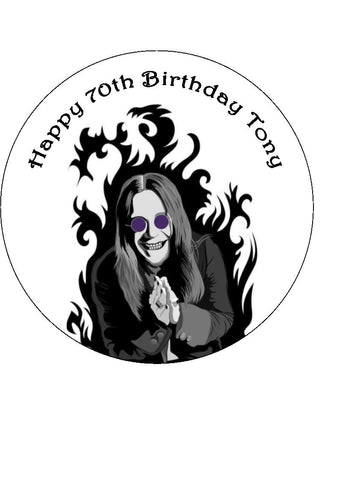 Ozzy Osbourne 01 Edible Icing Cake Topper