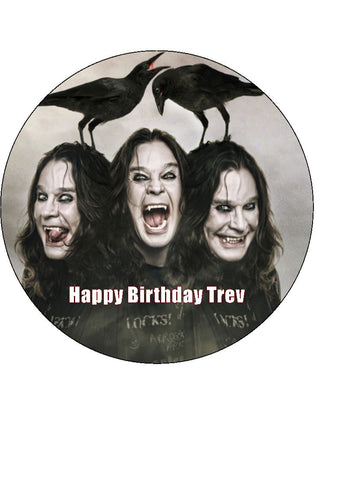 Ozzy Osbourne 02 Edible Icing Cake Topper