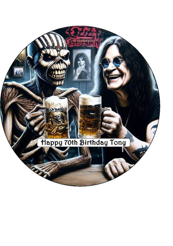 Ozzy Osbourne 03 Edible Icing Cake Topper