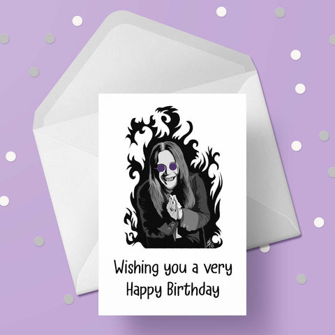 Ozzy Osbourne 01 Birthday Card