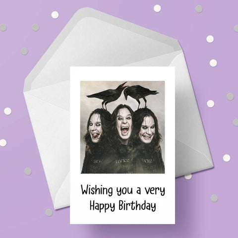 Ozzy Osbourne 02 Birthday Card