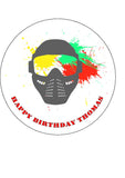 Paintball Edible Icing Cake Topper 02