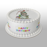 Painter 02 Edible Icing Cake Topper or Ribbon
