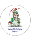 Painter 02 Edible Icing Cake Topper or Ribbon