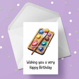 Painting 08 Birthday Card - Paint Palette