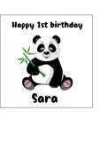 Panda Bear 03 Edible Icing Cake Topper or Ribbon