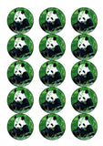 Panda Bear 02 Edible Icing Cake Topper or Ribbon