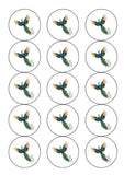 Peacock 03 Edible Icing Cake Topper or Ribbon