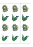 Peacock 01 Edible Icing Cake Topper or Ribbon