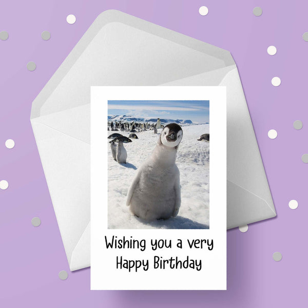 Penguin 03 Birthday Card