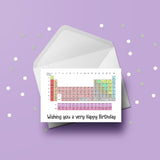 Periodic Table Science Edible Icing Cake Topper