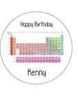Periodic Table Science Edible Icing Cake Topper