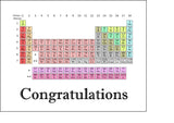 Periodic Table Science Edible Icing Cake Topper