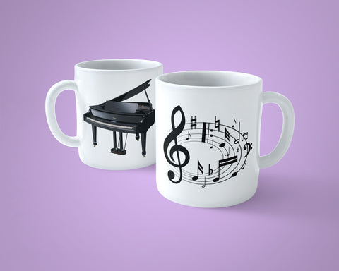 Piano Mug 01 - Grand Piano Mug