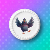 Pigeon 04 Edible Icing Cake Topper or Ribbon