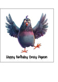 Pigeon 04 Edible Icing Cake Topper or Ribbon