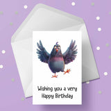 Pigeon 04 Edible Icing Cake Topper or Ribbon