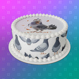 Pigeon 05 Edible Icing Cake Topper or Ribbon