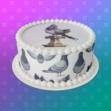 Pigeon 07 Edible Icing Cake Topper or Ribbon