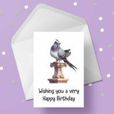 Pigeon 07 Edible Icing Cake Topper or Ribbon