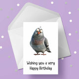 Pigeon 08 Edible Icing Cake Topper or Ribbon