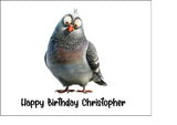 Pigeon 08 Edible Icing Cake Topper or Ribbon
