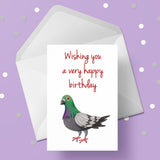Pigeon 01 Edible Icing Cake Topper or Ribbon