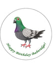 Pigeon 01 Edible Icing Cake Topper or Ribbon