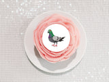 Pigeon 01 Edible Icing Cake Topper or Ribbon