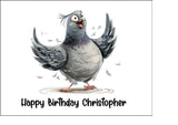 Pigeon 06 Edible Icing Cake Topper or Ribbon