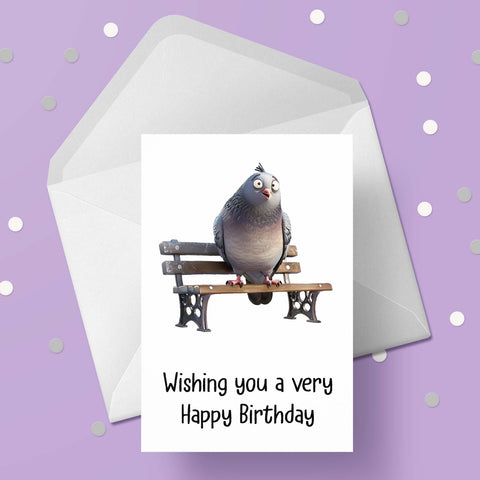 Pigeon 04 Birthday Card