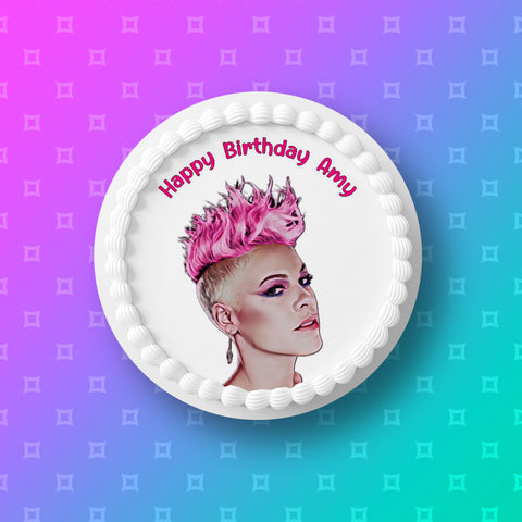 P!nk / Pink (the singer) 02 Edible Icing Cake Topper
