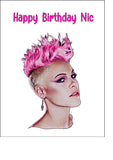P!nk / Pink (the singer) 02 Edible Icing Cake Topper